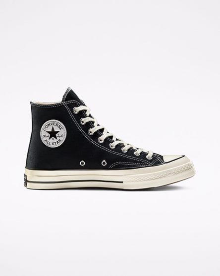 Converse Chuck 70 Vintage Canvas Hoge Sneakers Dames Zwart | NL O7R5036